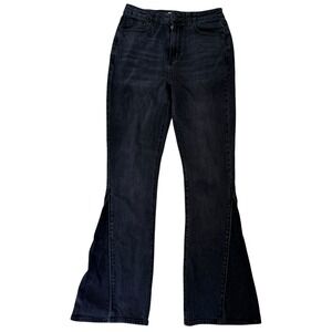 Juicy Couture Black High Rise Malibu Stretch Flare Jeans WOMENS SIZE 27 x 32‎